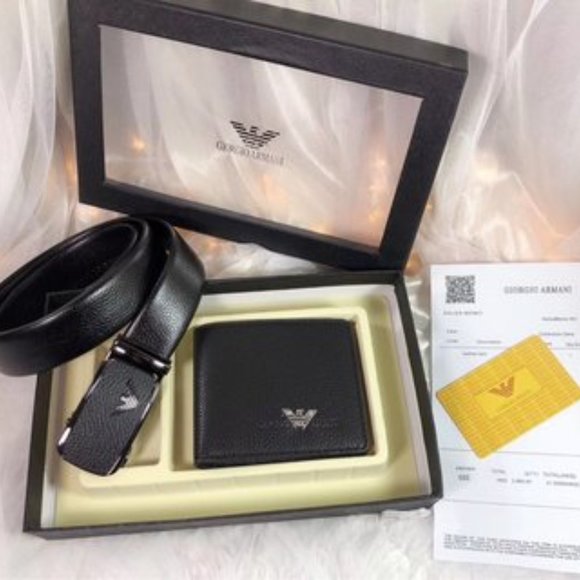 Armani automatic buckle belt belt ➕ wallet - Picture 5 of 6